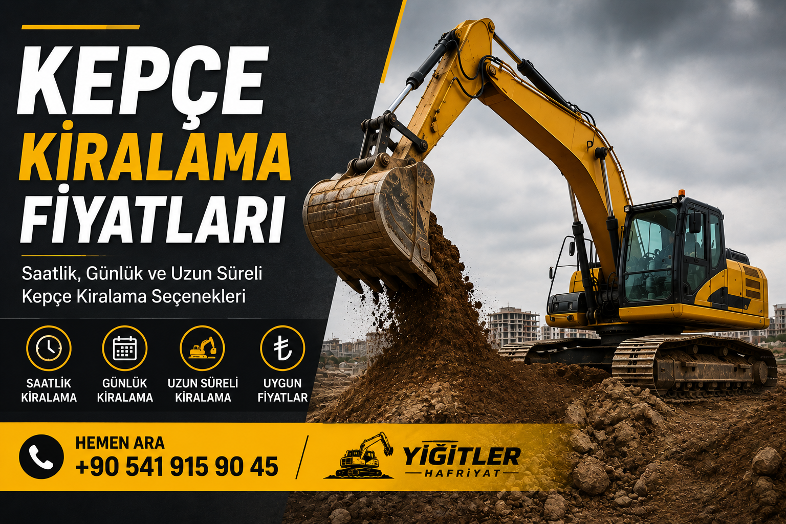 Kepçe Kiralama Fiyatları